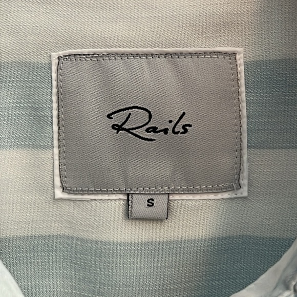 Rails Julian Striped Summer Tencel Shirtdress S - Picture 2 of 7